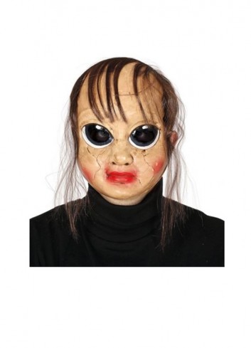 Máscara muñeca rota con pelo. | Ducaval | Envios en 24/48 horas.