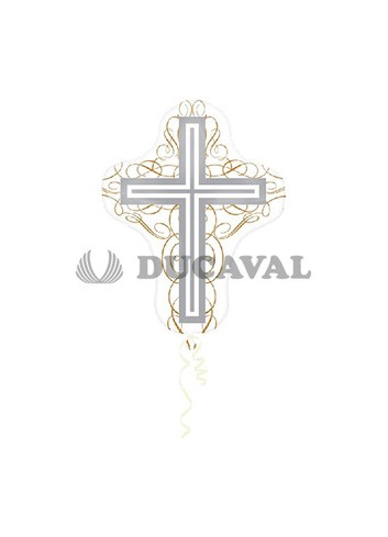 Globo foil cruz elegante P30 - Disfraces Ducaval