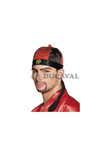 Casquete chino con trenza adulto