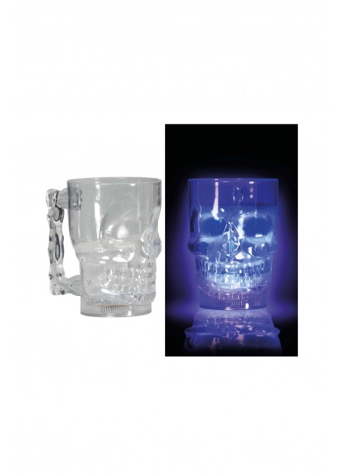 Jarra calavera con luz 700 ml, 10x14 cms | Ducaval | Envías 24/48 horas 