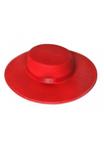 ¡Sombrero Cordobés Rojo!Perfecto para disfraz