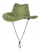 Sombrero vaquero verde oliva adulto
