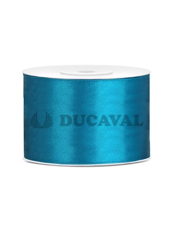 Cinta azul turquesa satín 5cmX25m  Disfraces Ducaval