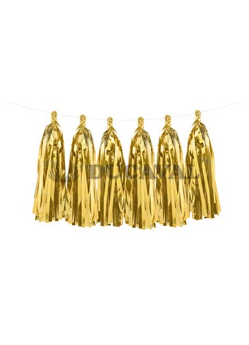Guirnalda oro pompones | Ducaval | Envíos 24/48h