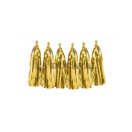Guirnalda oro pompones | Ducaval | Envíos 24/48h