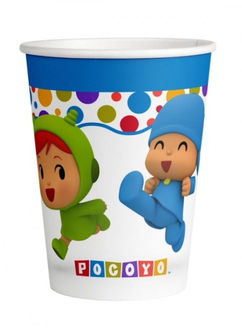 Vasos de Pocoyo 250ml 8u | Ducaval | Envíos 24/48h