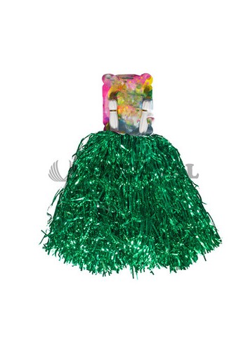 PomPon tinsel verde