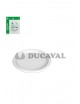 Plato llano blanco 22cm 10und reutilizable.Ducaval Envio 24-48 horas