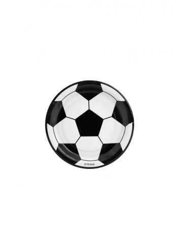 Platos de Futbol 23cm 6u |Ducaval | envios 24/48 horas