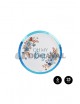 Plato llano cartón OH MY BOY azul 23cm 6 unidades. Ducaval envios 24/48 horas
