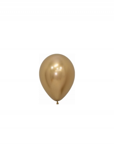 Globo látex dorado reflex 12.50cm  | Ducaval | Envíos 24/48 horas