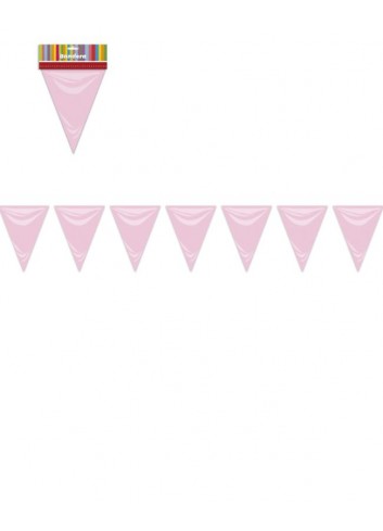 Bandera triángulo rosa baby 20x30 25mts | Ducaval | Envíos 24/48 horas