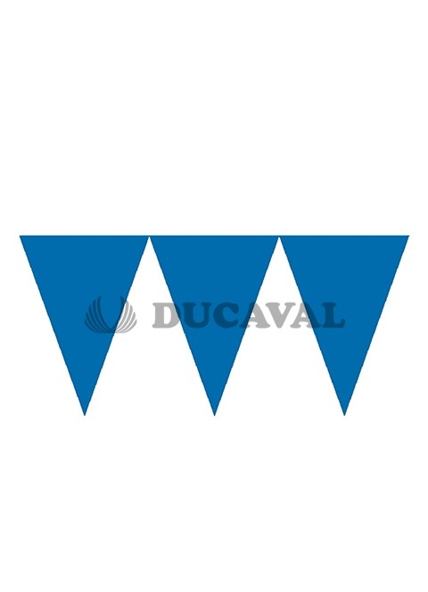Bandera triángulo azul oscuro 20x30 25mts. Ducaval envios 24/48 horas