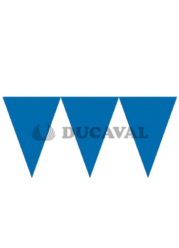 Bandera triángulo azul oscuro 20x30 25mts. Ducaval envios 24/48 horas