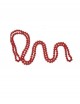 Collar de perlas largo rojo 146cm