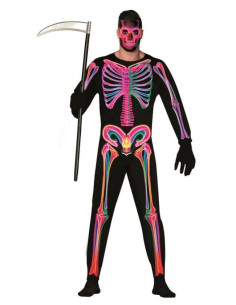 Disfraz neon skeleton hombre | Ducaval | Envías 24/48 horas 