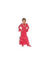 Disfraz flamenca rojo lunar blanco infantil | Ducaval | Envíos 24/48h