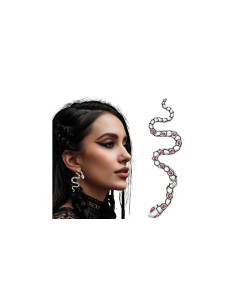 Pendientes serpiente plata 6cm | Ducaval | Envías 24/48 horas 