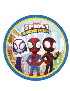  Platos Spidey 23 cm bu | Ducaval | Envías 24/48 horas 