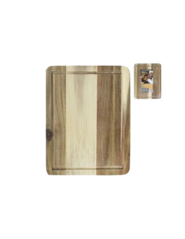 Tabla de corte madera Acacia 28X21, 6X1.4 CM | Ducaval | Envías 24/48