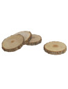 Set 4 Posavasos Madera 8 CM  | Ducaval | Envías 24/48 horas 