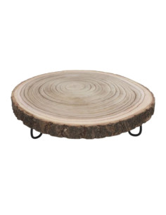 Peana Madera iron C/PIE 30X30X8,5CM | Ducaval | Envías 24/48 horas 