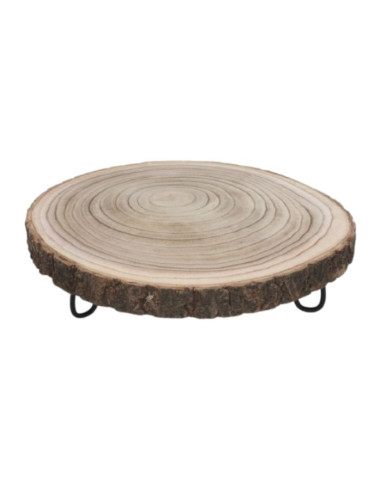 Peana Madera iron C/PIE 30X30X8,5CM | Ducaval | Envías 24/48 horas 