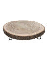 Peana Madera iron C/PIE 30X30X8,5CM | Ducaval | Envías 24/48 horas 