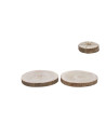 Set 2 Peana Madera Iron 18X18X2 CM |Ducaval | Envías 24/48 horas 