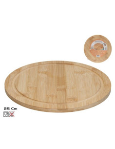 Tabla de Corte Redonda Bambu 25X1 CM  | Ducaval | Envías 24/48 horas 