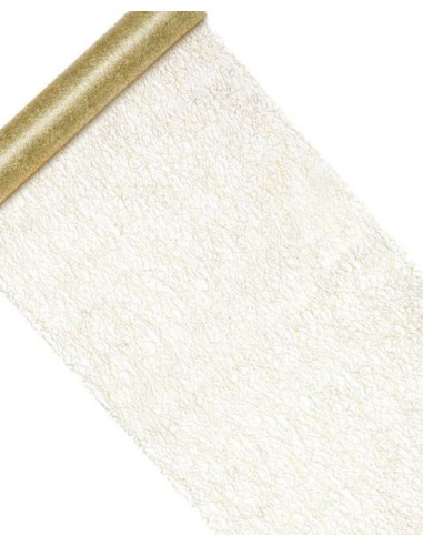 Malla decorativa fibra oro | Ducaval | Envías 24/48 horas 