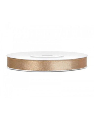 Cinta saten 6MM 25M oro claro | Ducaval | Envíos 24/48 horas