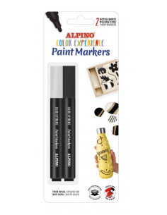 2 Paint Markers Blanco/Negro | Ducaval | Envías 24/48 horas 