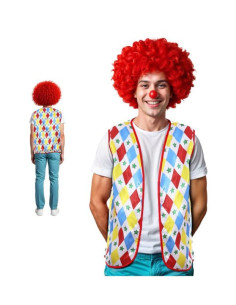 Chaleco de payaso rombos adulto | Ducaval | Envías 24/48 horas 