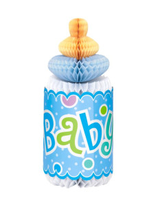 Colgante panal botella biberon azul 30 cm | Ducaval | Envías 24/48 ho
