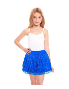 Falda de lentejuelas azul infantil | Ducaval | Envías 24/48 horas 
