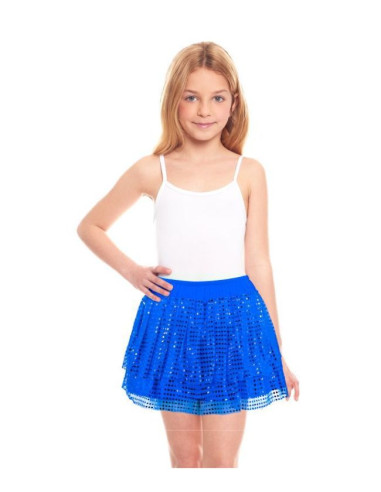 Falda de lentejuelas azul infantil | Ducaval | Envías 24/48 horas 