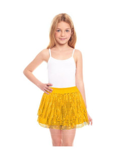 Falda de lentejuelas oro infantil | Ducaval | Envías 24/48 horas 