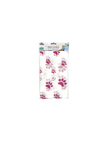 Mantel huellas rosas 137x244cm.| Ducaval | Envías 24/48 horas 
