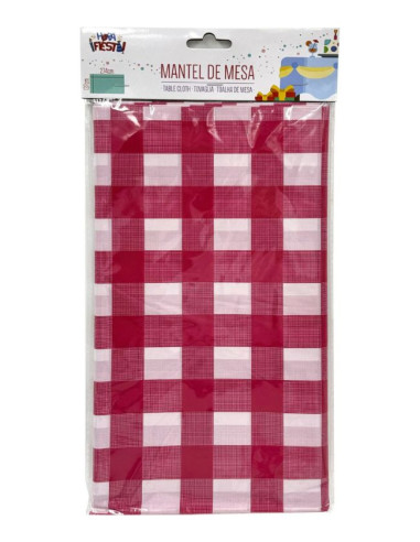 Mantel cuadros rojo 137x244cm. | Ducaval | Envías 24/48 horas 