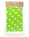 Mantel plástico lunares verde 132x220cm | Ducaval | Envías 24/48 hora