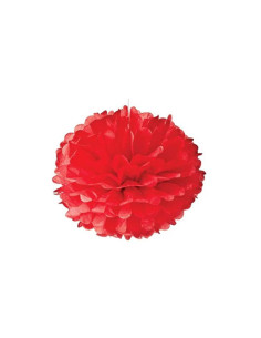 Flor papel rojo 24cm 1 pc | Ducaval | Envías 24/48 horas 