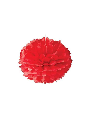 Flor papel rojo 24cm 1 pc | Ducaval | Envías 24/48 horas 