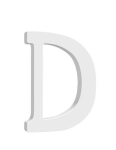 Letra D madera 15cm | Ducaval | Envíos 24/48 horas