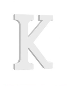 Letra K madera 15cm | Ducaval | Envíos 24/48 horas