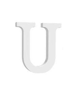 Letra U madera 15cm | Ducaval | Envíos 24/48 horas