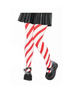 Pantys rayas infantil blanco/rojo | Ducaval | Envíos 24/48 horas
