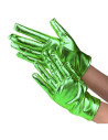 Guantes metalizados verde infantiles  | Ducaval | Envíos 24/48 horas 
