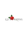 Flor de sevillana roja pequeña | Ducaval | Envíos 24/48 horas 