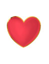 Platos forma corazon 25x23cm carton 6ud| Ducaval | Envías 24/48 horas